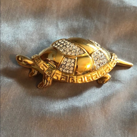 Givenchy Jewelry - VINTAGE - GIVENCHY GOLD TURTLE BROOCH / PIN